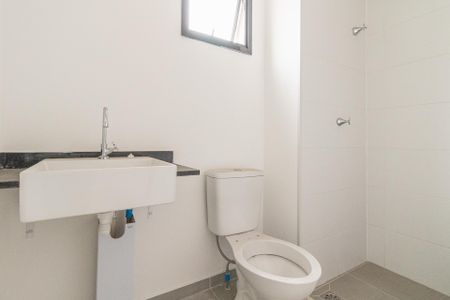 Banheiro de kitnet/studio à venda com 1 quarto, 26m² em Vila Olímpia, São Paulo