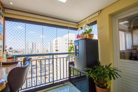 Varanda da Sala de apartamento para alugar com 3 quartos, 70m² em Campestre, Santo André