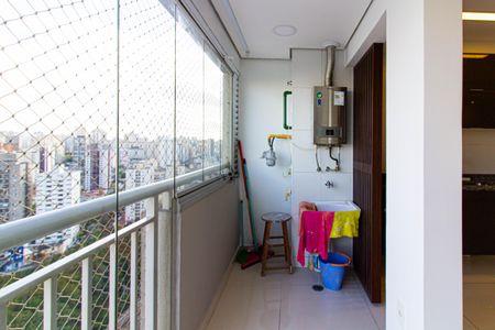 Varanda da Sala de apartamento à venda com 2 quartos, 50m² em Barra Funda, São Paulo