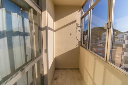 Varanda da Sala de apartamento à venda com 1 quarto, 87m² em Fátima, Niterói