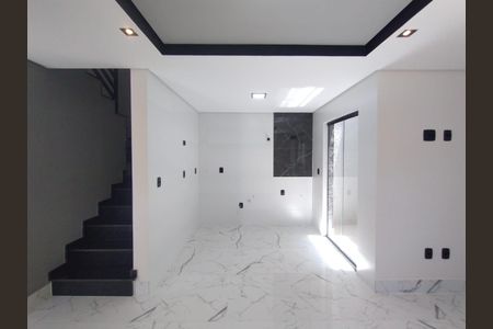 Sala/Cozinha de casa à venda com 2 quartos, 80m² em Parque das Nações, Santo André
