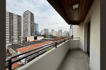 Varanda da Sala de apartamento para alugar com 3 quartos, 168m² em Vila Olímpia, São Paulo
