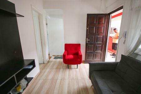 Sala de apartamento para alugar com 1 quarto, 54m² em Aviação, Praia Grande