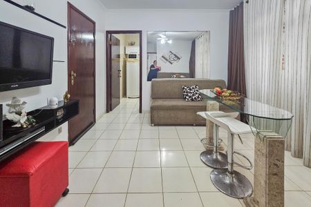 Sala de apartamento para alugar com 1 quarto, 46m² em Parque Enseada, Guarujá