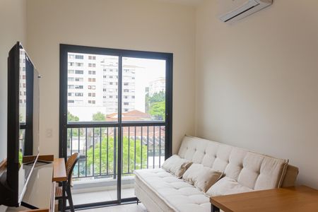 Sala de apartamento para alugar com 1 quarto, 27m² em Perdizes, São Paulo