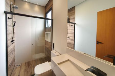 Casa de condomínio para alugar com 210m², 3 quartos e 4 vagas Casa de condomínio para alugar com 210m², 3 quartos e 4 vagasBanheiro da Suíte 2