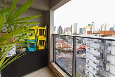 Varanda da Sala de apartamento à venda com 1 quarto, 51m² em Cambuí, Campinas