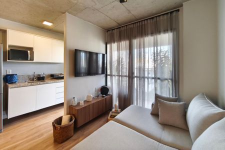 Sala de apartamento à venda com 1 quarto, 51m² em Cambuí, Campinas
