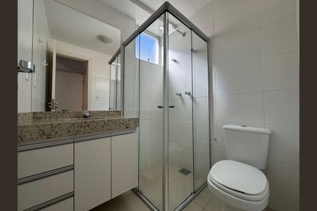 Banheiro da Suíte de apartamento à venda com 3 quartos, 82m² em Paquetá, Belo Horizonte