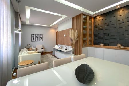 Sala de apartamento à venda com 3 quartos, 90m² em União, Belo Horizonte