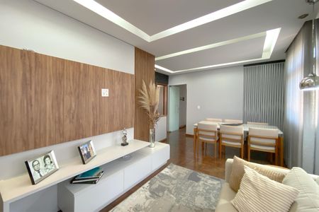 Sala de apartamento à venda com 3 quartos, 90m² em União, Belo Horizonte