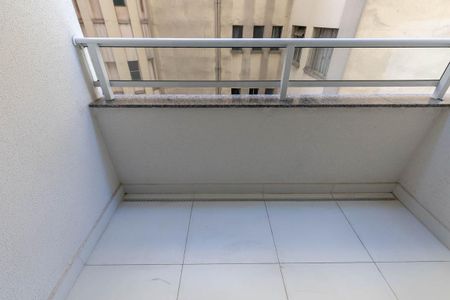 Varanda da Sala de apartamento para alugar com 1 quarto, 29m² em Barra Funda, São Paulo