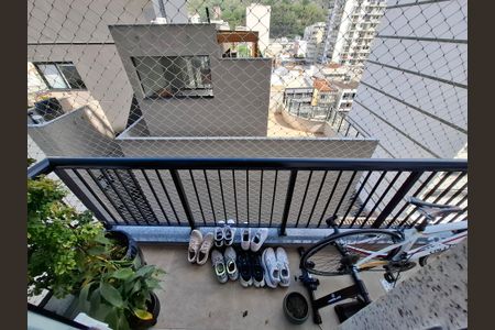 Varanda da Sala de apartamento para alugar com 1 quarto, 73m² em Botafogo, Rio de Janeiro