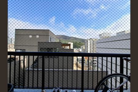 Varanda da Sala de apartamento para alugar com 1 quarto, 73m² em Botafogo, Rio de Janeiro
