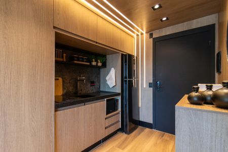 Studio à venda com 27m², 1 quarto e sem vaga Studio à venda com 27m², 1 quarto e sem vagaCozinha