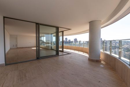 Varanda da Sala de apartamento à venda com 4 quartos, 323m² em Santa Lúcia, Belo Horizonte