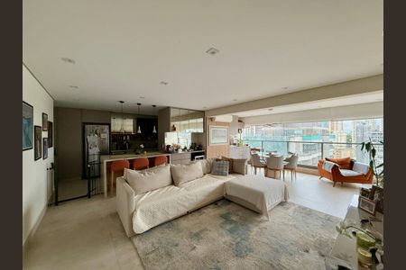 Sala de apartamento para alugar com 3 quartos, 125m² em Jardim das Acacias, São Paulo