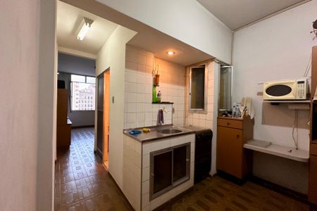 Sala/Cozinha de apartamento para alugar com 1 quarto, 35m² em Centro, Rio de Janeiro
