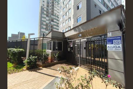 Apartamento para alugar com 51m², 1 quarto e 1 vagaFachada + Plaquinha