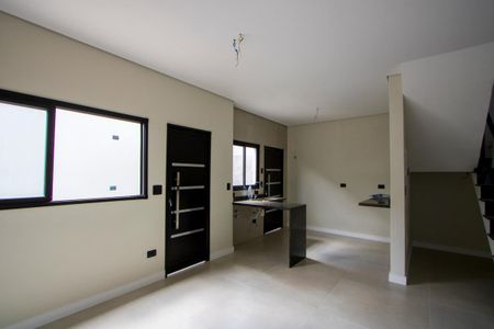 Sala de casa à venda com 2 quartos, 93m² em Vila Linda, Santo André