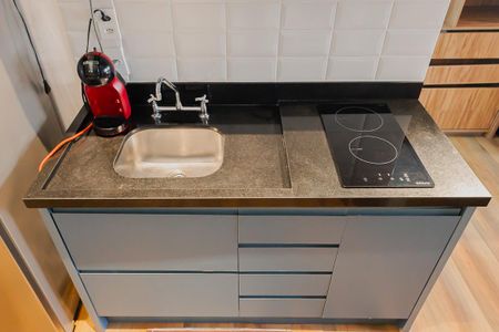 Studio à venda com 35m², 1 quarto e sem vagaCozinha