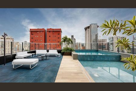 Studio à venda com 25m², 1 quarto e sem vaga Studio à venda com 25m², 1 quarto e sem vagaÁrea comum - Piscina