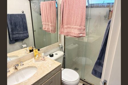 Banheiro da Suíte de apartamento à venda com 3 quartos, 160m² em Tijuca, Rio de Janeiro