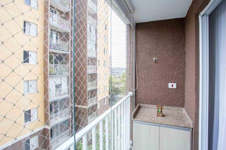 Varanda da Sala de apartamento para alugar com 3 quartos, 69m² em Jardim Melo, Diadema