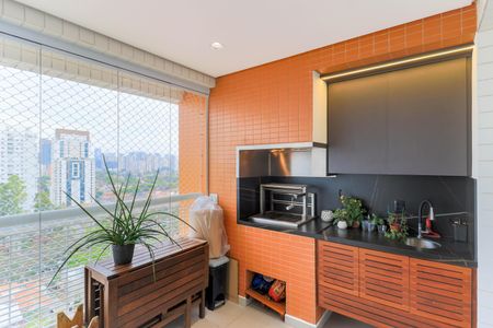 Varanda Gourmet de apartamento à venda com 3 quartos, 116m² em Itaim Bibi, São Paulo