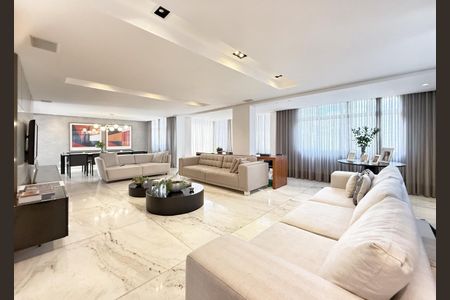 Sala de apartamento à venda com 3 quartos, 260m² em Gutierrez, Belo Horizonte