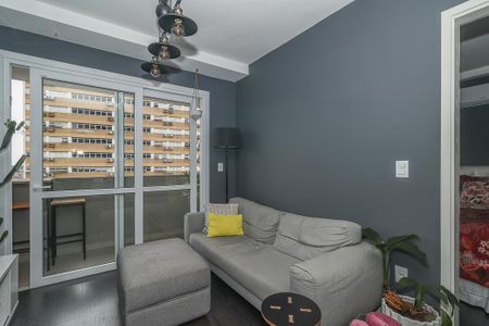 Sala de apartamento para alugar com 1 quarto, 52m² em Petrópolis, Porto Alegre