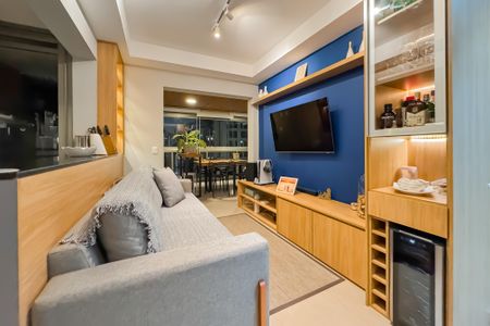 Sala de apartamento para alugar com 2 quartos, 69m² em Chácara Klabin, São Paulo