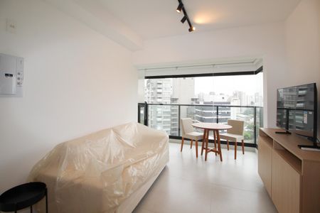 Sala de apartamento para alugar com 1 quarto, 36m² em Indianópolis, São Paulo