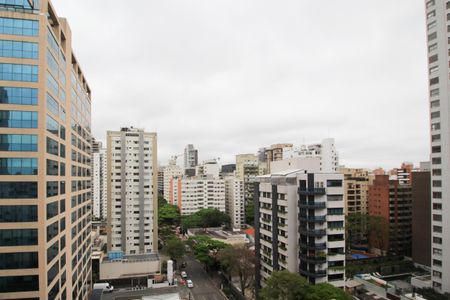 Vista da Varanda de apartamento para alugar com 1 quarto, 38m² em Indianópolis, São Paulo