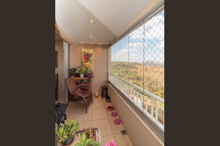 Varanda da Sala de apartamento à venda com 3 quartos, 96m² em Nova Vista, Belo Horizonte