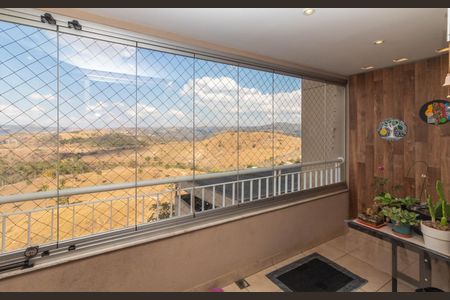 Varanda da Sala de apartamento à venda com 3 quartos, 96m² em Nova Vista, Belo Horizonte