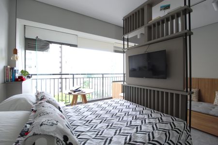 Sala/Quarto de kitnet/studio para alugar com 1 quarto, 34m² em Indianópolis, São Paulo