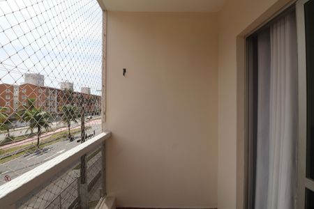Varanda da Sala de apartamento para alugar com 3 quartos, 76m² em Jardim Vitoria, Guarujá