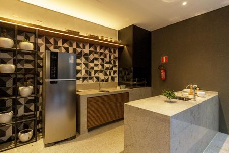 Studio para alugar com 27m², 1 quarto e sem vaga Studio para alugar com 27m², 1 quarto e sem vagaÁrea comum - Churrasqueira