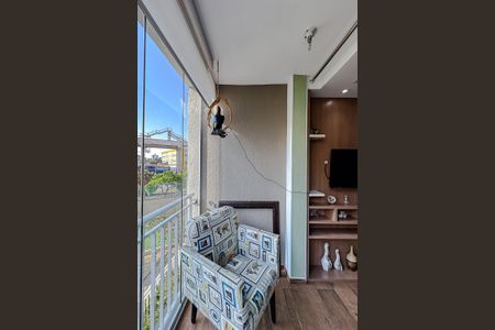 Varanda da Sala de apartamento à venda com 3 quartos, 60m² em Jardim Sabara, São Paulo