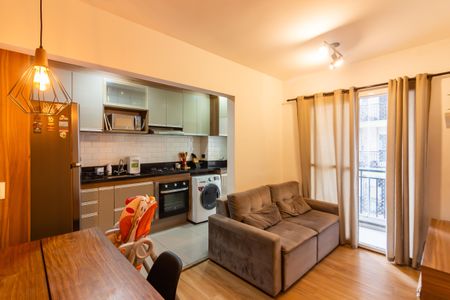 Sala  de apartamento à venda com 2 quartos, 49m² em São Pedro, Osasco