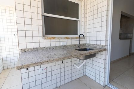 Varanda da Sala de apartamento para alugar com 2 quartos, 70m² em Guilhermina, Praia Grande