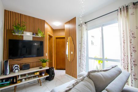 Sala de apartamento à venda com 2 quartos, 43m² em Jardim Cambui, Santo André