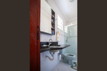 Banheiro da Suíte de casa à venda com 3 quartos, 140m² em Santa Monica, Belo Horizonte