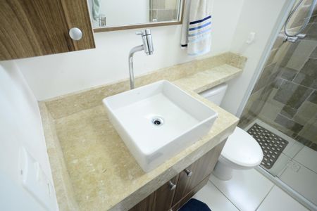 Apartamento à venda com 68m², 3 quartos e 2 vagasBanheiro da Suíte