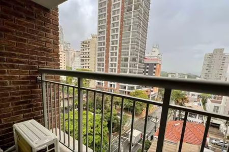 varanda de apartamento para alugar com 1 quarto, 21m² em Indianópolis, São Paulo