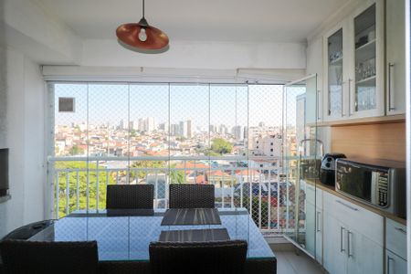 Varanda Gourmet de apartamento à venda com 2 quartos, 64m² em Santa Maria, São Caetano do Sul