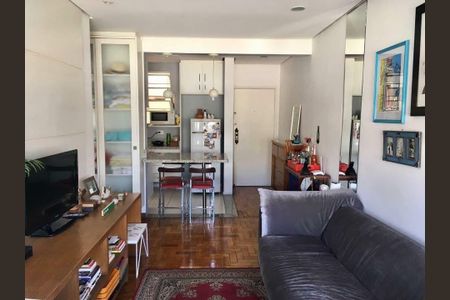 Sala de apartamento à venda com 1 quarto, 55m² em Vila Buarque, São Paulo