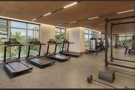 Apartamento à venda com 136m², 3 quartos e 2 vagas Apartamento à venda com 136m², 3 quartos e 2 vagasÁrea comum - Academia