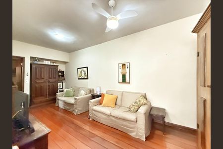 Sala de apartamento à venda com 3 quartos, 90m² em Santo Antônio, Belo Horizonte